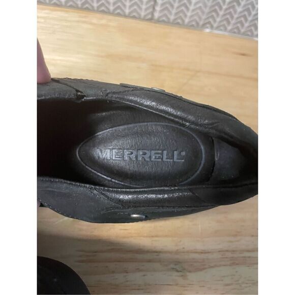 Merrell Luxe Wrap Leather black Clog - Picture 9 of 10